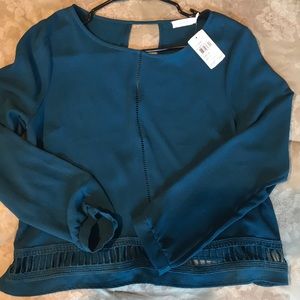 ➿NWT LUSH teal blouse